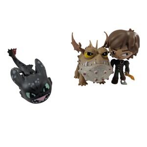 How to Train Your Dragon 2 Funko Mystery Minis Hiccup Toothless Meatlug Lot